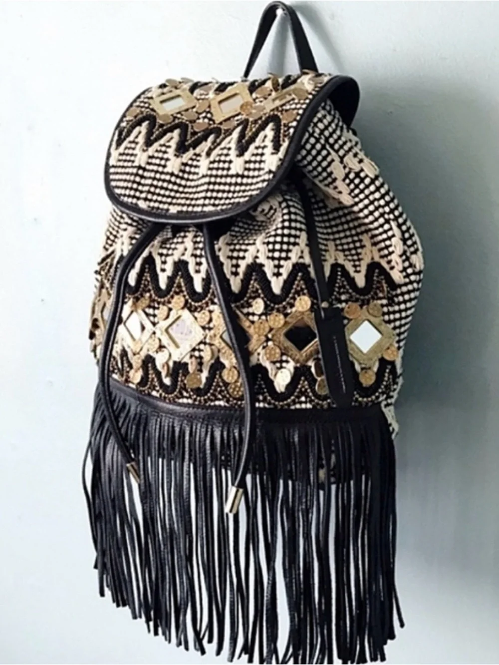 Rebecca Minkoff Julian Fringe Boho Backpack